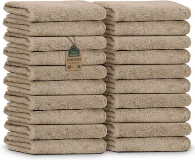 Gastendoekjes Katoen Set van 20 - 30x50 cm - Zacht en Absorberend - OEKO-TEX Gecertificeerd