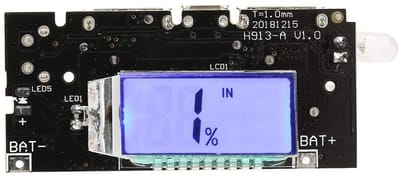 Jhubersproducts - Dual USB Power Bank - Oplaadbare Batterijlader - Compact Formaat - 18650 Li Batterij - Mobiele Oplader - Ideaal voor DIY-projecten