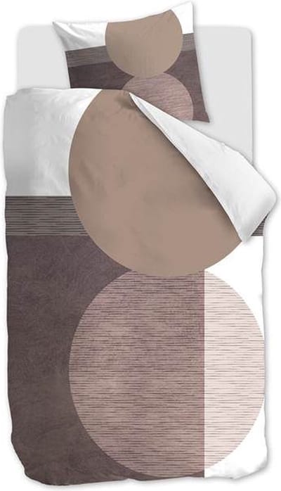 Snoozing Erina Dekbedovertrek - Eenpersoons - 140x200/220 cm - Mauve