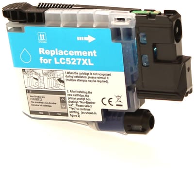 ABC huismerk inktcartridge geschikt voor Brother LC527XLC cyan geschikt voor MFC-J4350DW MFC-J4550DW