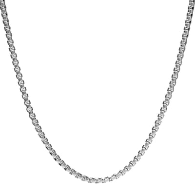 Plux Fashion Classic Ketting - Zilver - 3mm/60cm - Sieraden - Zilveren Ketting - Basic Chain - Stainless Steel - Ketting - HipHop Ketting - Schakel Ketting - Sieraden Cadeau - Luxe Style - Duurzame Kwaliteit - Moederdag Cadeau - Vaderdag Cadeau