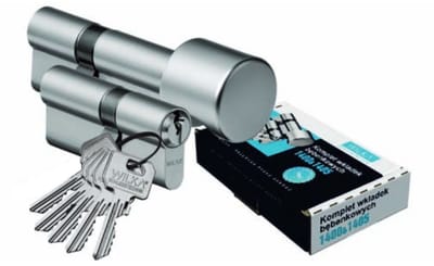 Wilka Cilinderslot 30/40 & 30G/40, Klasse C, 5 Sleutels, Sleutelkaart