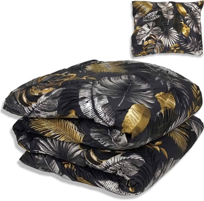 Dekbed zonder overtrek - All year 140x220 cm - Junglestijl - Wasbaar Dekbed Zonder Overtrek – Hypoallergeen & Antibacterieel – 30 dagen proefslapen - Wasbaar hoesloos dekbed - Bedrukt dekbed - zomerdekbed & winterdekbed