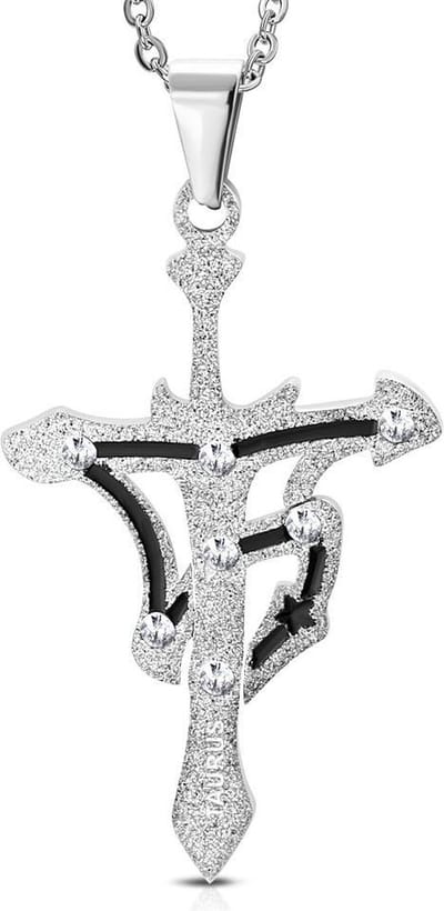 Montebello Ketting Stier - 316L Staal - Horoscoop - 30x50mm - 60cm