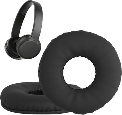 kwmobile 2x oorkussens geschikt voor Sony WH-CH510 - Earpads voor koptelefoon in zwart