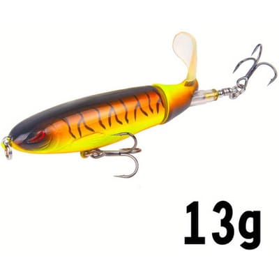 Topwater Vislokmiddel Whopper Popper Kunstaas Harde Plopper Zacht Draaiende Staart Visgerei Visaas