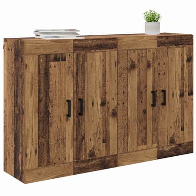 vidaXL - Wandkast - 2 - st - Oudhout - 69,5 - x - 34 - x - 90 - cm - Bewerkt - hout