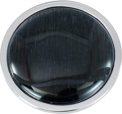 Quiges - Munthouder Munt 33mm RVS Cat's Eye Zwart - EPR126