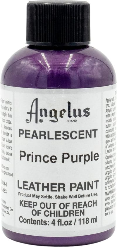 Angelus Leather Acrylic Paint - textielverf voor leren stoffen - acrylbasis - 118ml - Parelmoer Paars