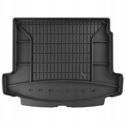 Premium Rubberen Kofferbakmat met Organizer Functie - Geschikt voor RENAULT Megane II Grandtour (Kombi) (2003-2009) - Hoogwaardig TPE - Geurloos - 5 cm Hoge Rand - Zwart