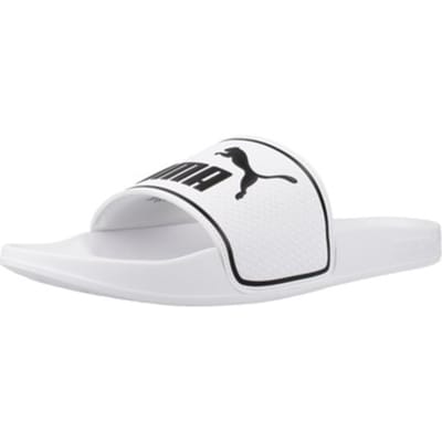 PUMA Leadcat 2.0 Unisex Slippers - Puma White-Puma Black - Maat 43