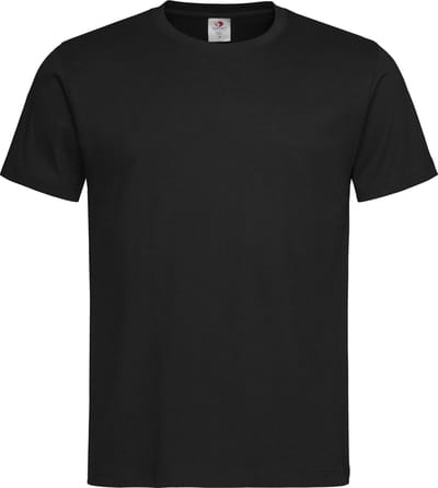 Stedman basic heren t-shirt - met v-hals - zwart - ondershirt - 100% katoen - herenkleding - korte mouwen L