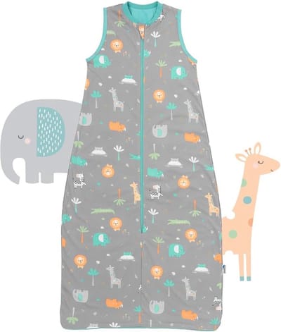 Slaapzak voor baby's - Zomerslaapzak 110 cm - 1,0 TOG - Katoen - Ideaal voor lente en zomer