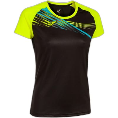 Joma Elite X zwart-fluorgeel sport-T-shirt voor dames - XS