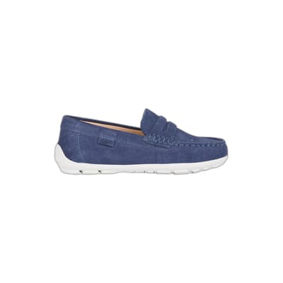 GEOX NEW FAST JONGENS Loafers - MARINEBLAUW/WIT - Maat 36