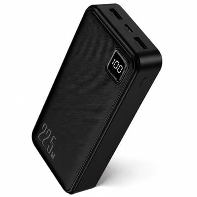 Powerbank 30.000 mAh - Snellader 22.5W – Extra USB-C Naar USB-C Kabel – Supersnel Opladen – Compact & Krachtig - Noodpakket