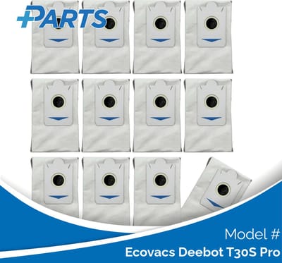 Ecovacs Deebot T30S Pro Stofzakken (12 Stuks, Plus.Parts® alternatief voor DDB030025)