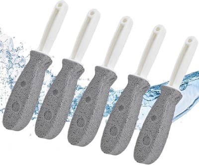 5-delige Pómez steen voor effectieve reiniging van toiletten, zwembaden en badkamers, ideaal tegen kalkafzetting en verstoppingen
