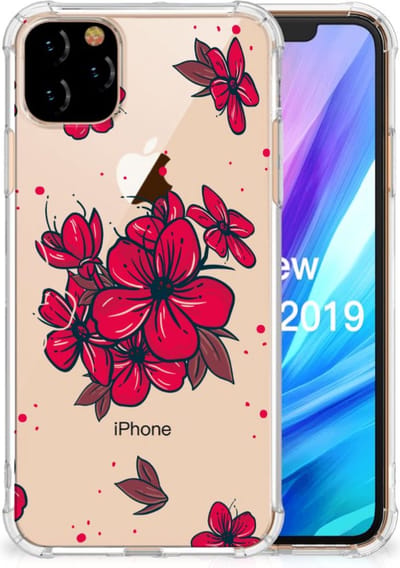 Back Cover voor Apple iPhone 11 Pro Max Case Blossom Red