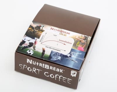 Nutr!Break Sport Coffee 24x 25g - een unieke sportreep op basis van koffie - langdurige energie met isomaltulose