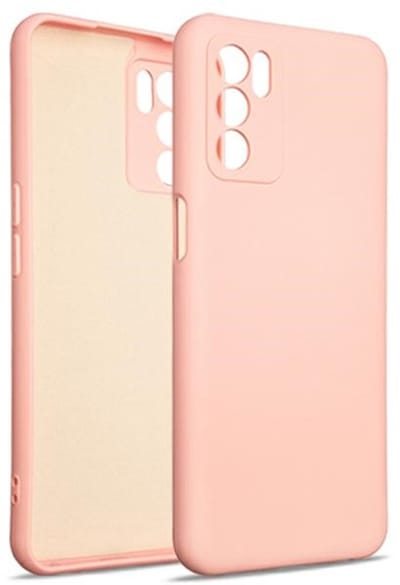 Beline Silicone - Beschermhoes - Oppo A16 - Rood - Elegante Glans