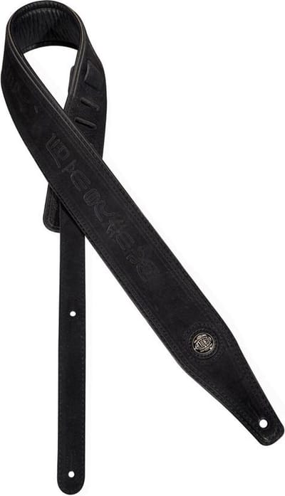 Gaucho GST-662-BK gitaarriem, topkwaliteit suede, zwart
