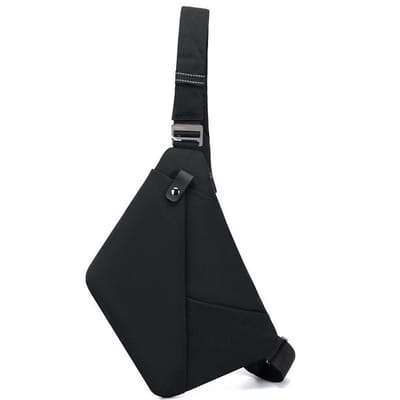 Sac à dos à bandoulière léger, sac de poitrine, pour Sport de plein air, voyage, randonnée, antivol, sac à bandoulière Style 3 black