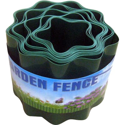 Protection de l'environnement de barrière en plastique recyclable de barrière en plastique décorative de clôture de jardin vert