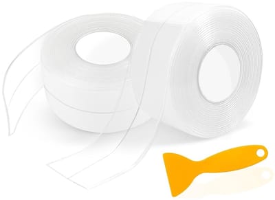 Duurzame Zelfklevende PVC Sealing Tape voor Keuken en Toilet, Waterdichte Lijmstreep, 38 mm x 3.2 m, Ideaal voor Vochtige Ruimtes en Naadafdichting