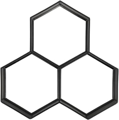 Betonmal Pad - Tuinmal Trottoir - Tuinpad Aanleggen - Herbruikbaar Plastic - 40 x 40 cm - Zwart