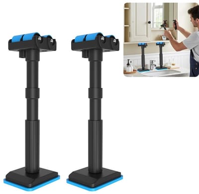 Verstelbare Meubelsteunen voor Keuken- en Badkamerkasten, 2 Stuks, 19-44 cm, Ondersteuning voor Installatie en Lifting van Meubels