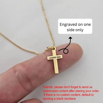 Gepersonaliseerde Naam Goud Verguld Kruis Ketting Voor Kinderen Meisjes Jongens Gepersonaliseerde Kinder Sieraden Cadeaus gray