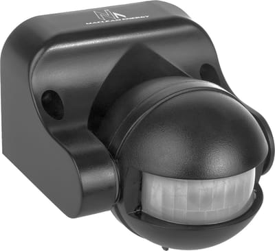 Maclean MCE358 GR - Bewegingsmelder - Infrarood PIR bewegingsmelder - IP44 - bereik 12m max. belasting 800/1200W - Grijs