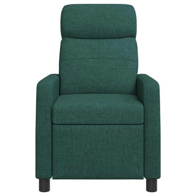vidaXL - Recliner - Donkergroen - Stof
