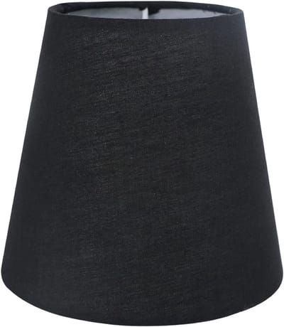 Elegante zwarte lampenkap voor kleine kroonluchters, wandlampen en tafellampen - 14 cm E14 formaat