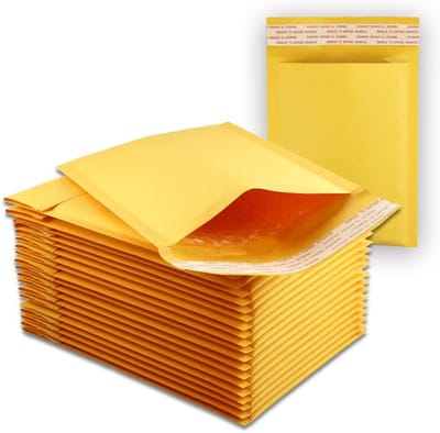 10x Kraft Bubbelenveloppen Maat #7 Zelfklevend Gewatteerd Verzenden Verpakkingstas 36x51 cm