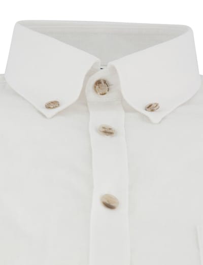Witte linnen Ledub overhemd Modern Fit