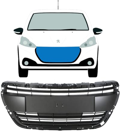 Grill voor Peugeot 208 2015-2019 ACTIVE