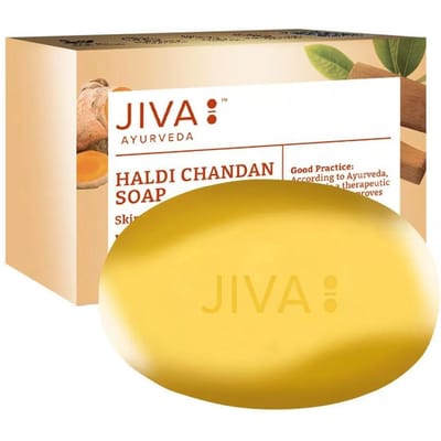 Zeep met Kurkuma en Sandelhout (75 gr), Haldi Chandan-zeep 75g