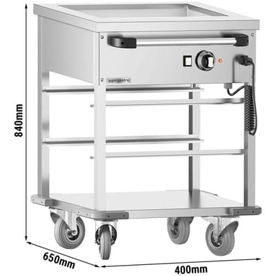GGM Gastro Bain-Marie Thermowagen - 1 kW - GN 1/1 - Beckentemperatur gemeinsam regelbar