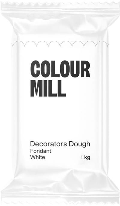 Colour Mill Decorators Dough - Wit - 1 kg - Fondant - Suikerpasta - Taartdecoratie