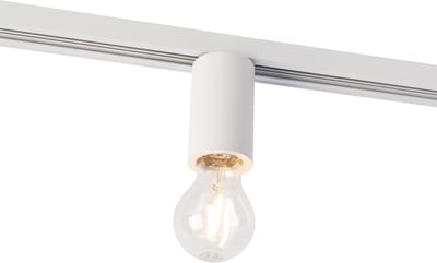 QAZQA E27 fitting met rail ophanging voor 1-fase rail wit - Jeana