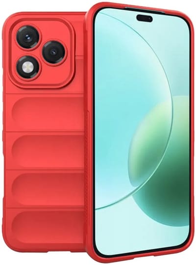 Hoesje geschikt voor HONOR 400 Lite - Techsuit Magic Shield Silicone Back Cover - Rood