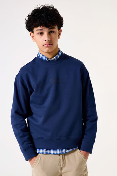 GARCIA Jongens Print Sweater Blauw Lange mouw