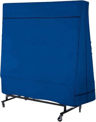 Tafeltennis Tafelhoes - Buitenhoes Tafel - Tafel Beschermen - Dubbele Rits Toegang - 160 x 160 x 85 cm - Donkerblauw