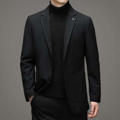 Heren Zakenpakken, Warme en Modieuze Herenjassen, Knappe Donskleding 4XL black