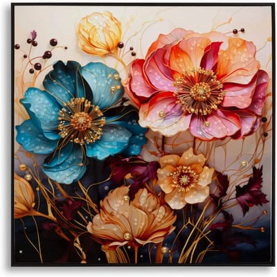 Muurdecoratie schilderij op canvas met lijst Mauro Ferretti Laccato Narcy A