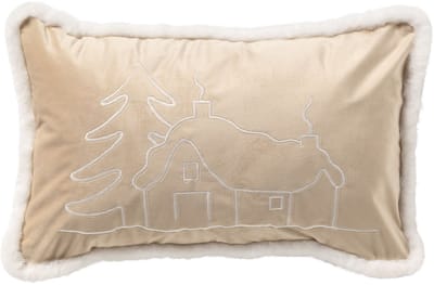 ALPES - kussenhoes 30x50 cm - kerst - Bleached Sand - beige