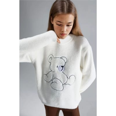 Oversized Teddybeer Pluche Trui