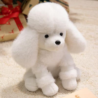 35cm Schattige Poedel Pluche Pop Lang Haar Grote Oren Hond Knuffel Zacht Kussen Huisdecoratie Cadeau Voor Kinderen about 25cm gray